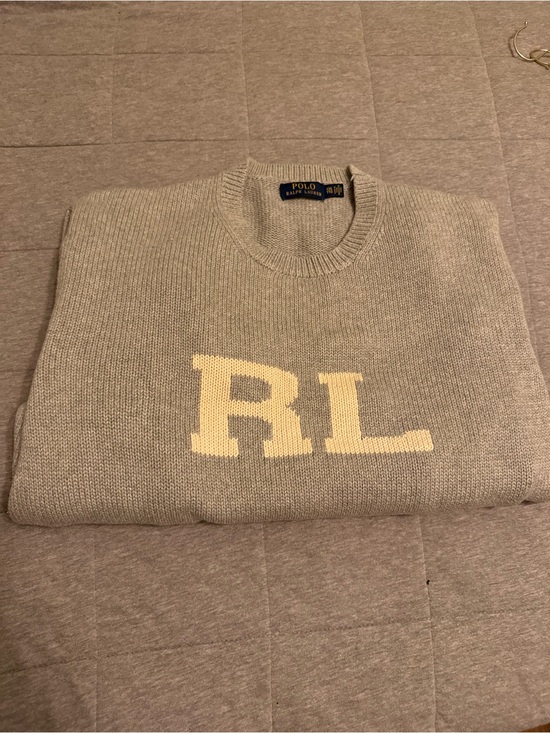 Ralph Lauren Other - Ralph Lauren Beige Crewneck Sweater with Cream RL Logo